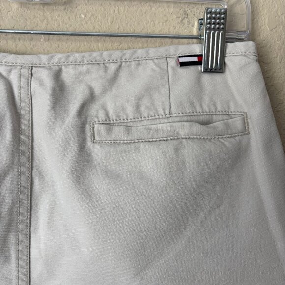 Tommy Hilfiger Vintage 90s Y2K Low Rise Cargo Capri Cropped Khaki Pants - Picture 8 of 9